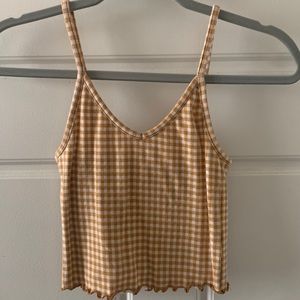 Checkered crop top